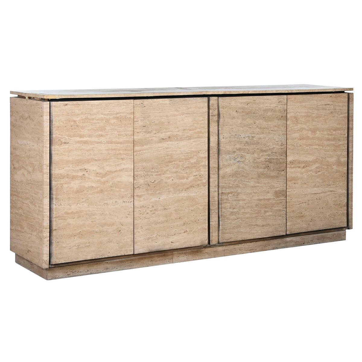 Aparador Home ESPRIT Natural Madera Mármol 180 x 40 x 85 cm