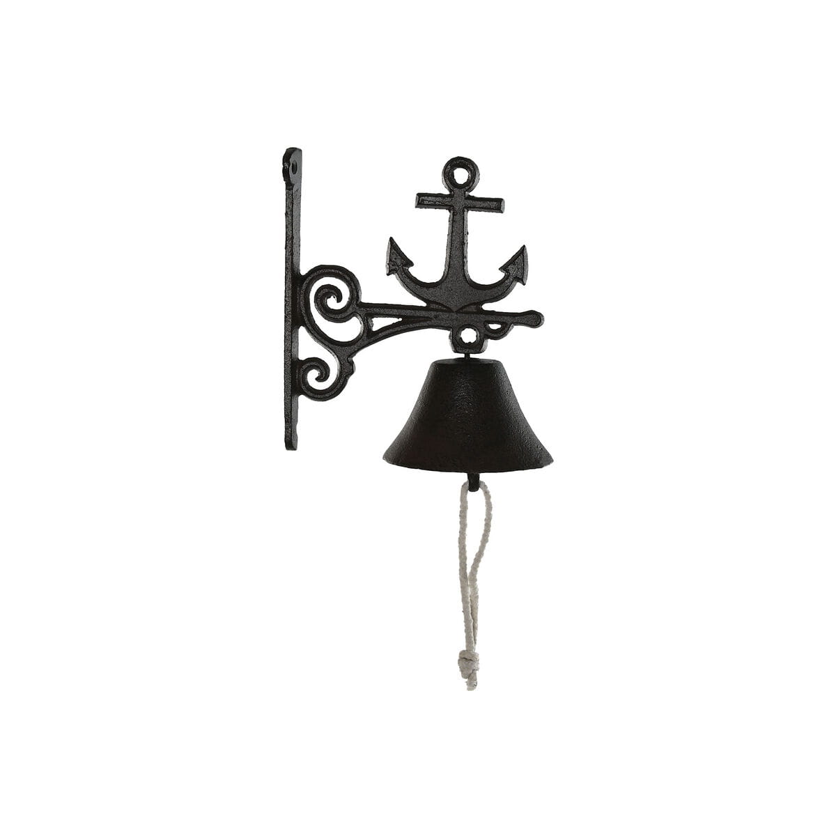 Campana Home ESPRIT Marrón Negro Hierro 16 x 10 x 17 cm
