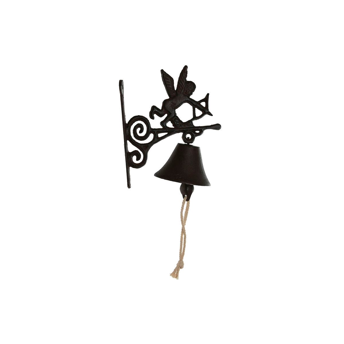 Campana Home ESPRIT Marrón Negro Hierro 16,5 x 10 x 21 cm