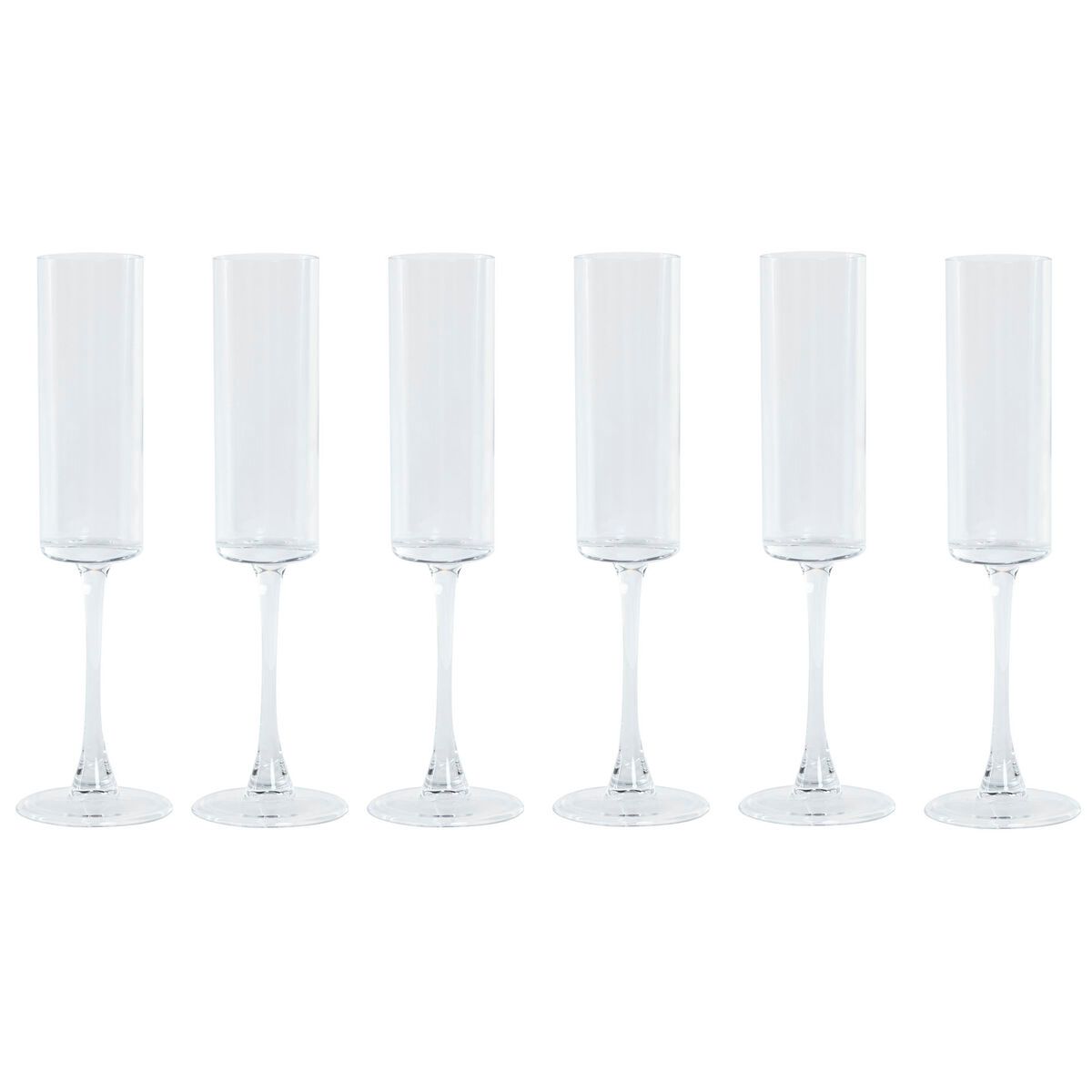 Copa de champán Home ESPRIT Transparente Cristal 160 ml (6 Unidades)