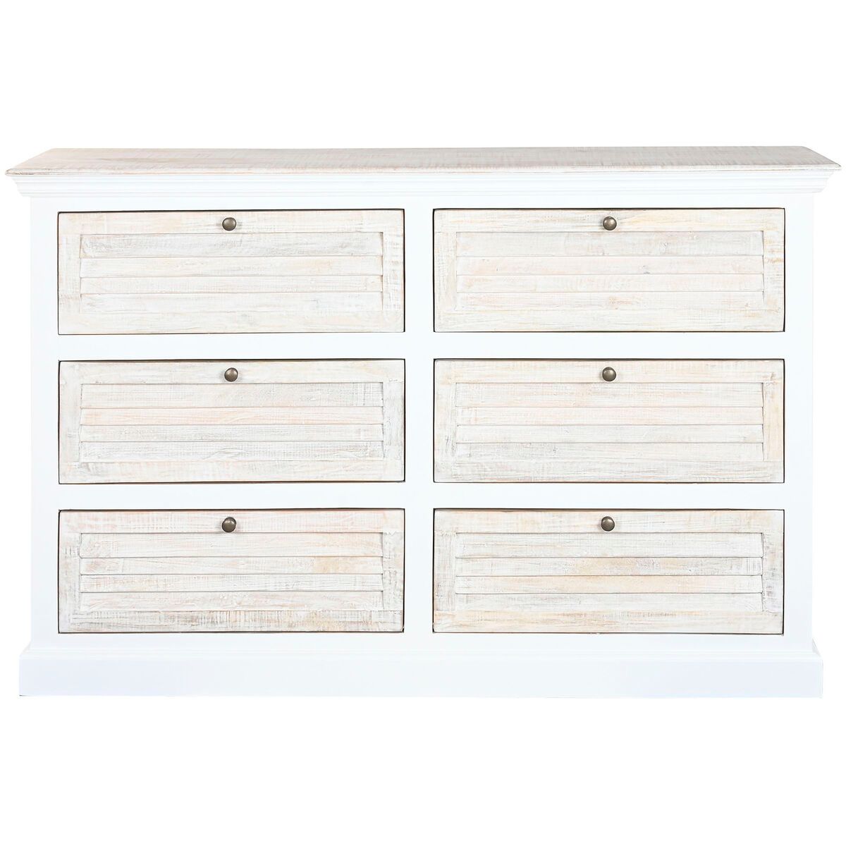 Cómoda Home ESPRIT Blanco Natural 150 x 40 x 100 cm