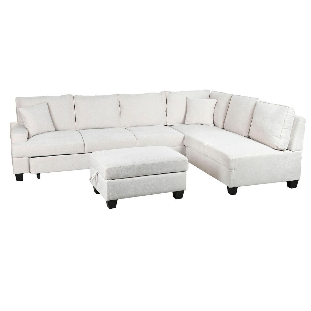 Sofá Cama Home ESPRIT Beige Moderno 285 x 260 x 90 cm
