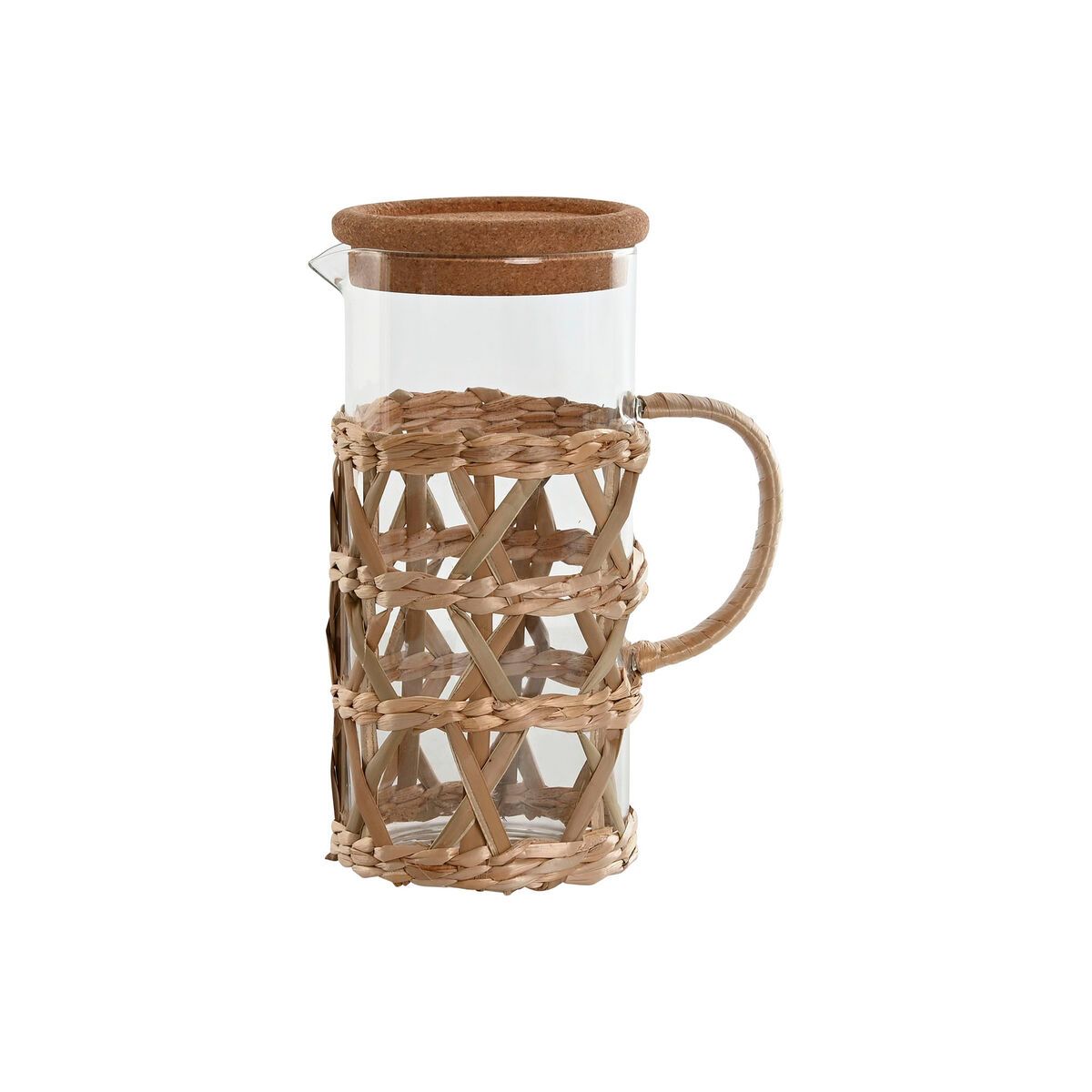 Jarra Home ESPRIT Natural Vidrio de Borosilicato Fibra 1,25 L