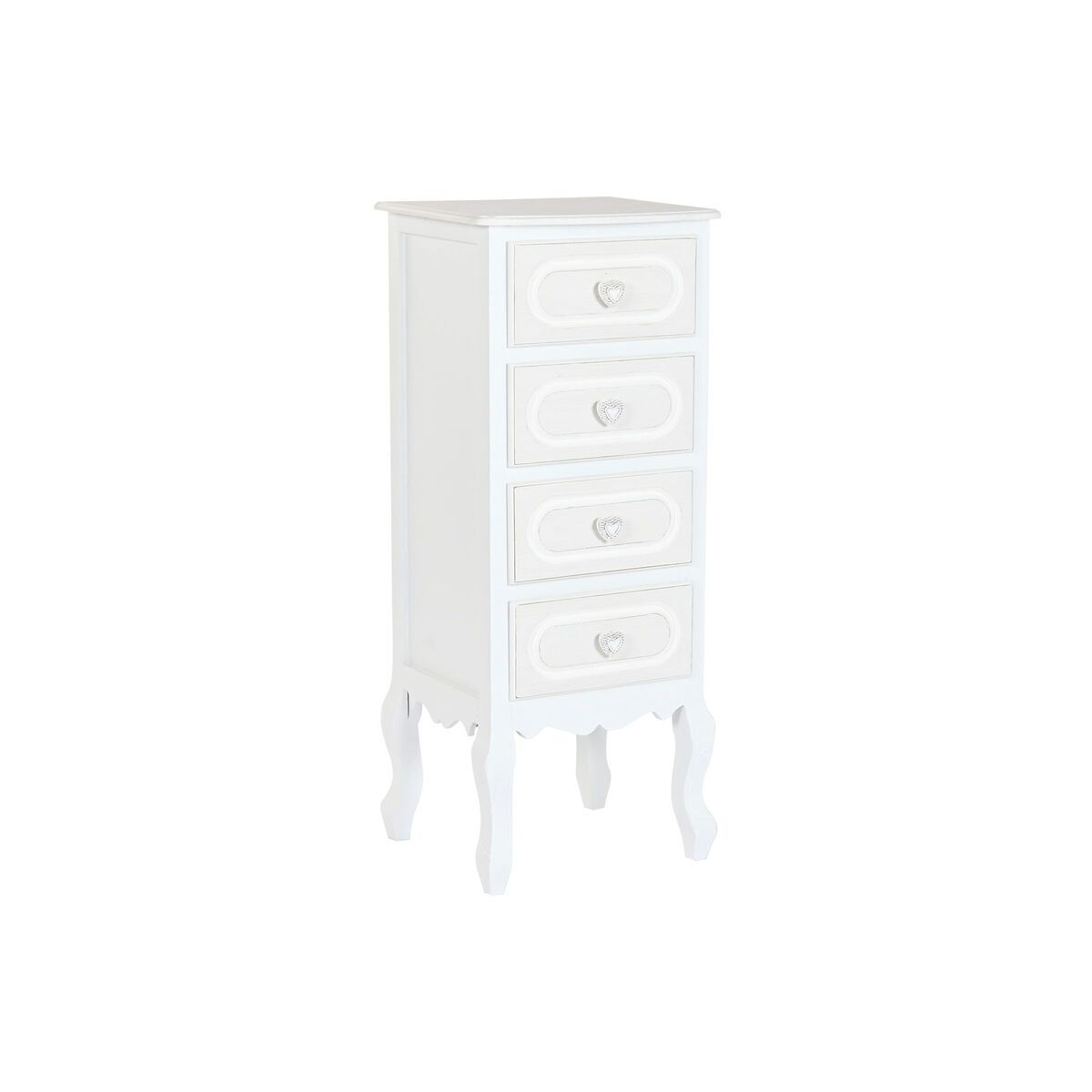 Cajonera Home ESPRIT Blanco Romántico 40 x 36 x 100 cm