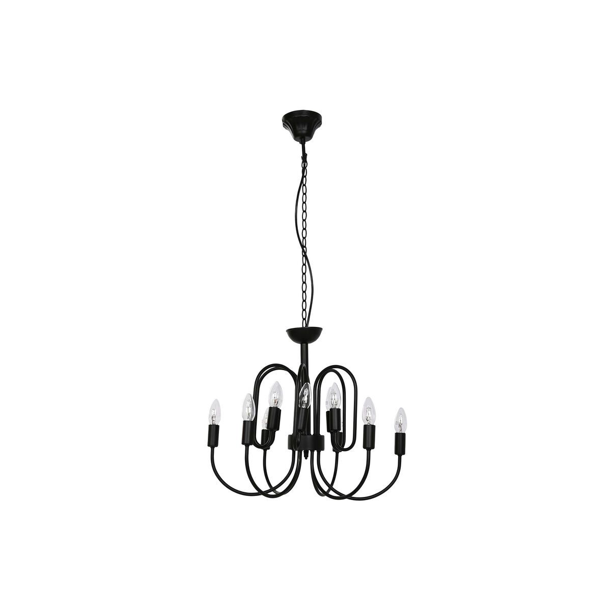 Lámpara de Techo Home ESPRIT Negro Metal 54 x 54 x 46 cm