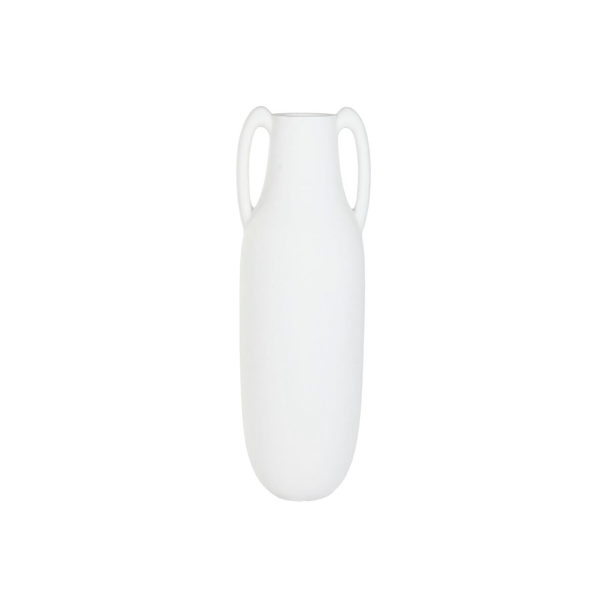 Jarrón Home ESPRIT Blanco Fibra 39 x 39 x 120 cm
