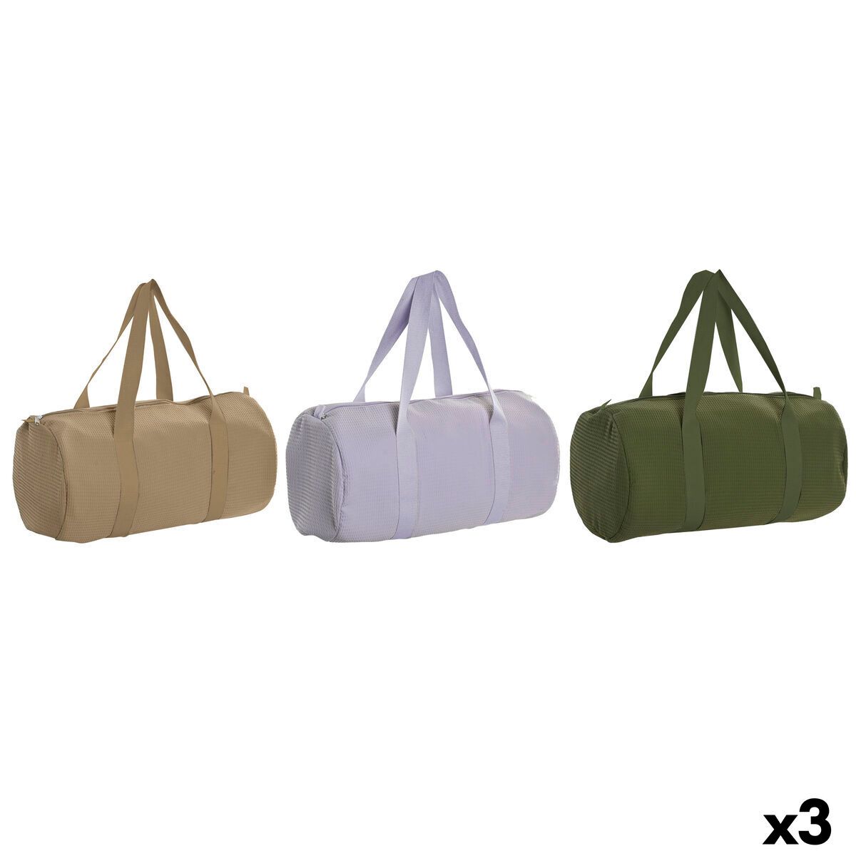 Bolso Mujer Home ESPRIT Verde Beige Lila 50 x 26 x 26 cm (3 Unidades)