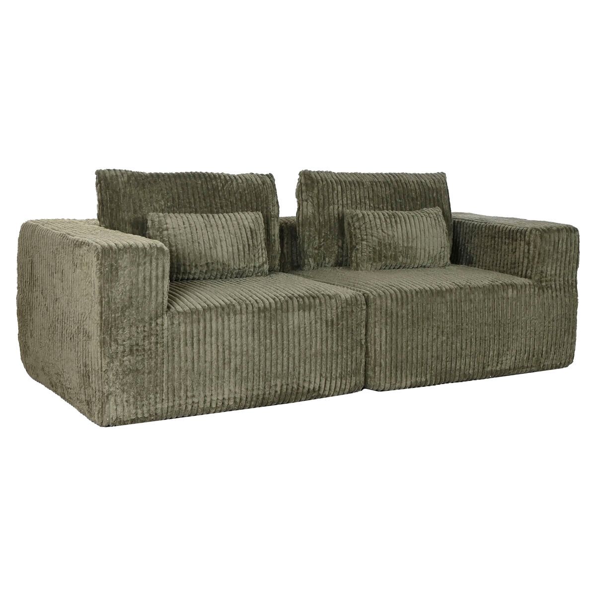 Sofá Home ESPRIT Verde Scandi 220 x 158 x 91 cm