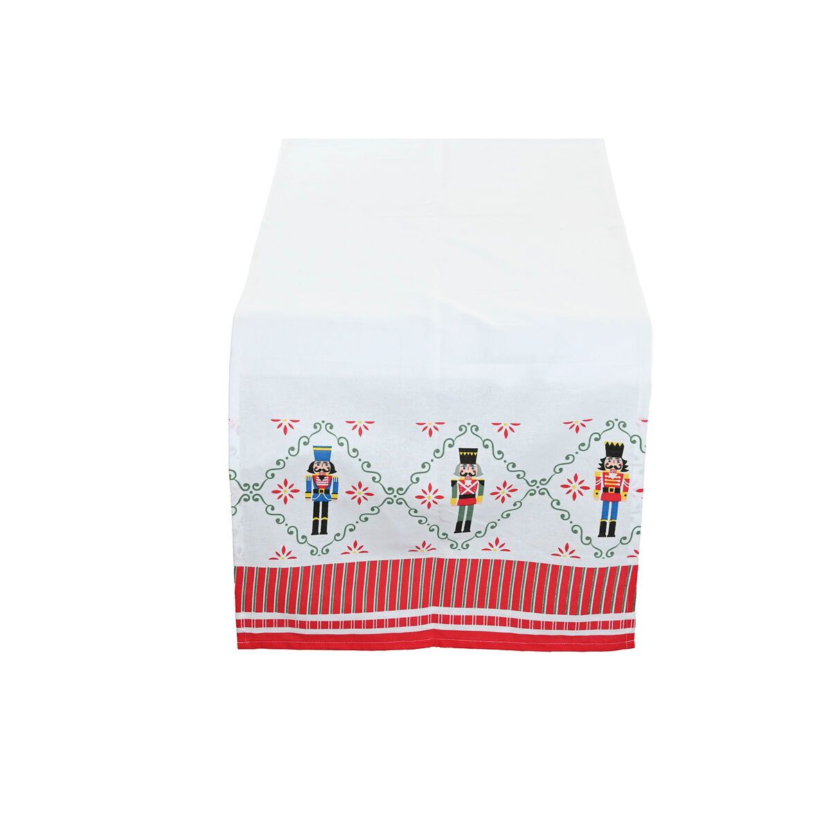 Camino de Mesa Home ESPRIT Rojo Verde Beige 50 x 150 x 0,2 cm