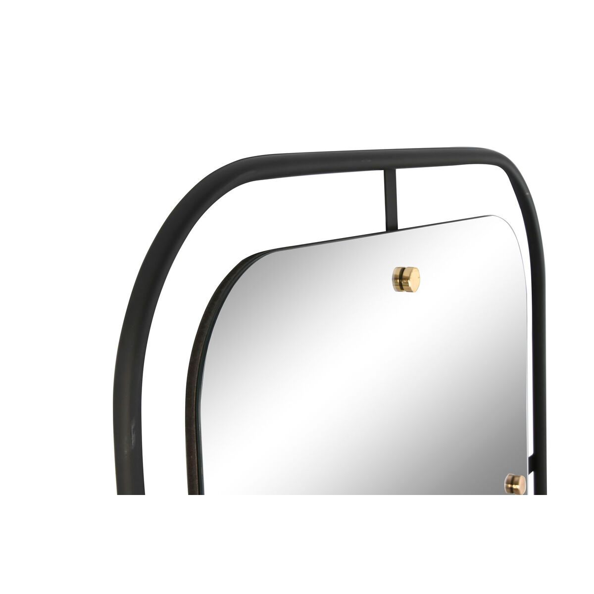 Espejo de pared Home ESPRIT Negro Dorado Moderno