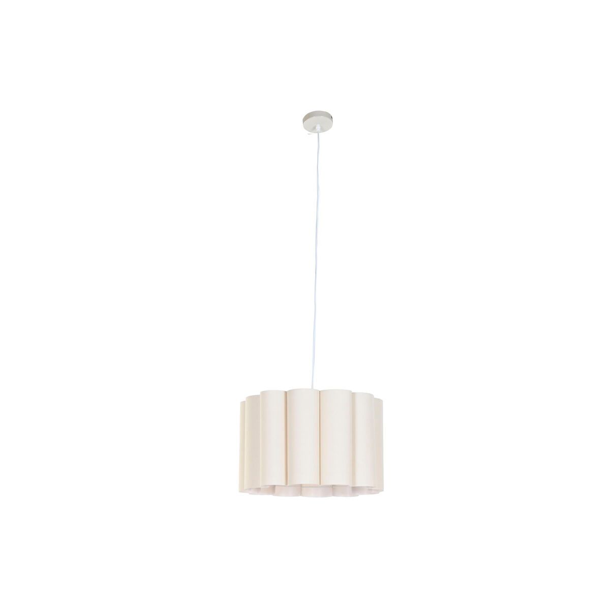 Lámpara de Techo Home ESPRIT Blanco Beige Metal 50 W 50 x 50 x 30 cm