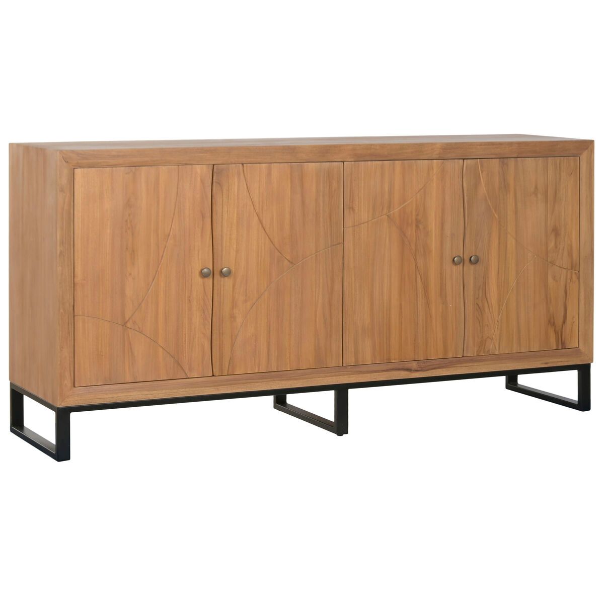 Aparador Home ESPRIT Teca Madera MDF 180 x 40 x 85 cm