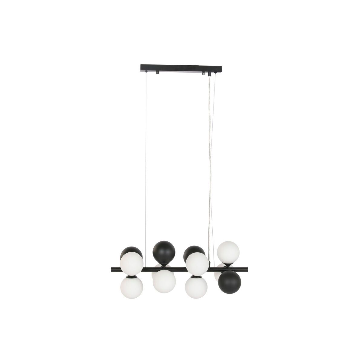 Lámpara de Techo Home ESPRIT Blanco Negro