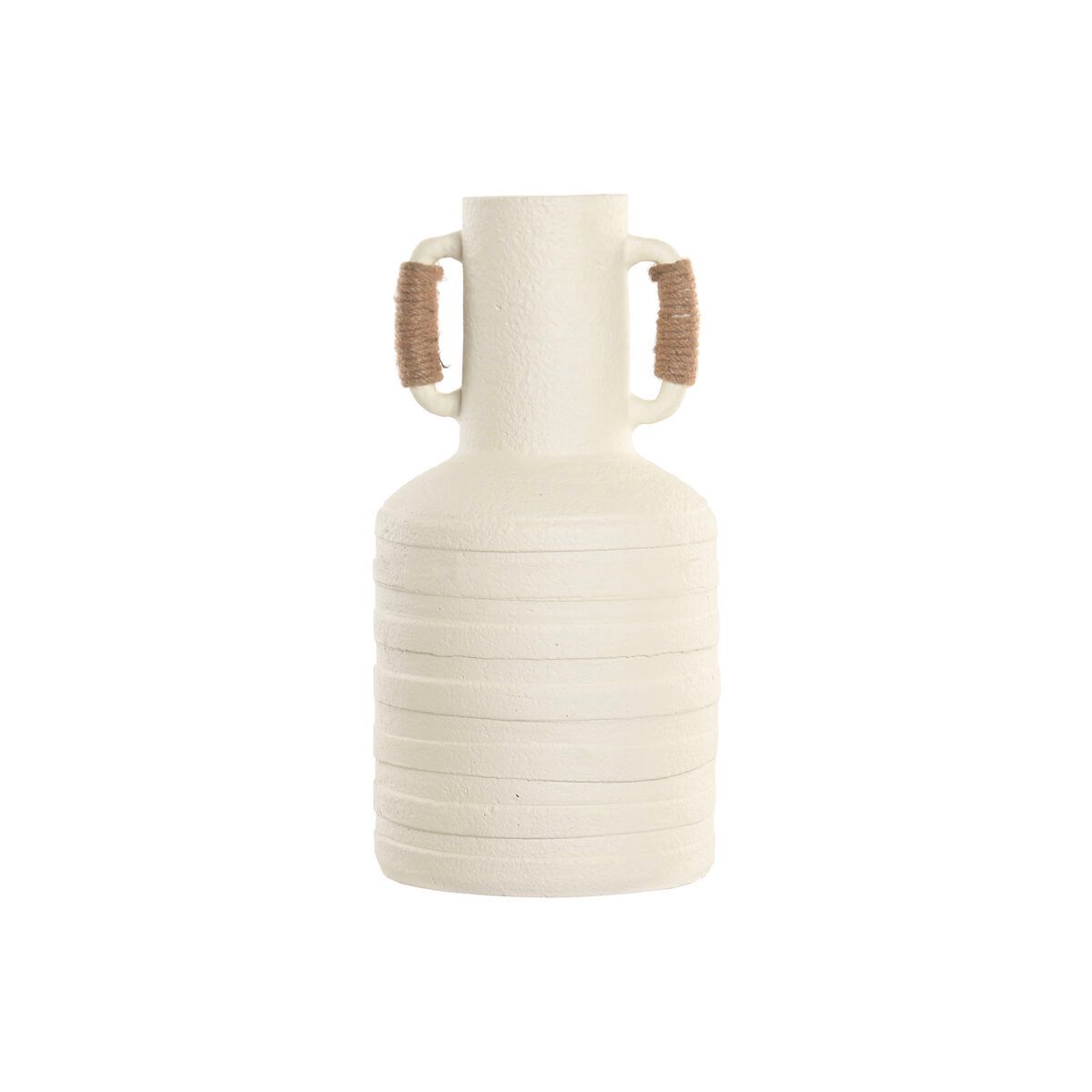 Jarrón Home ESPRIT Blanco Marrón claro Terracota
