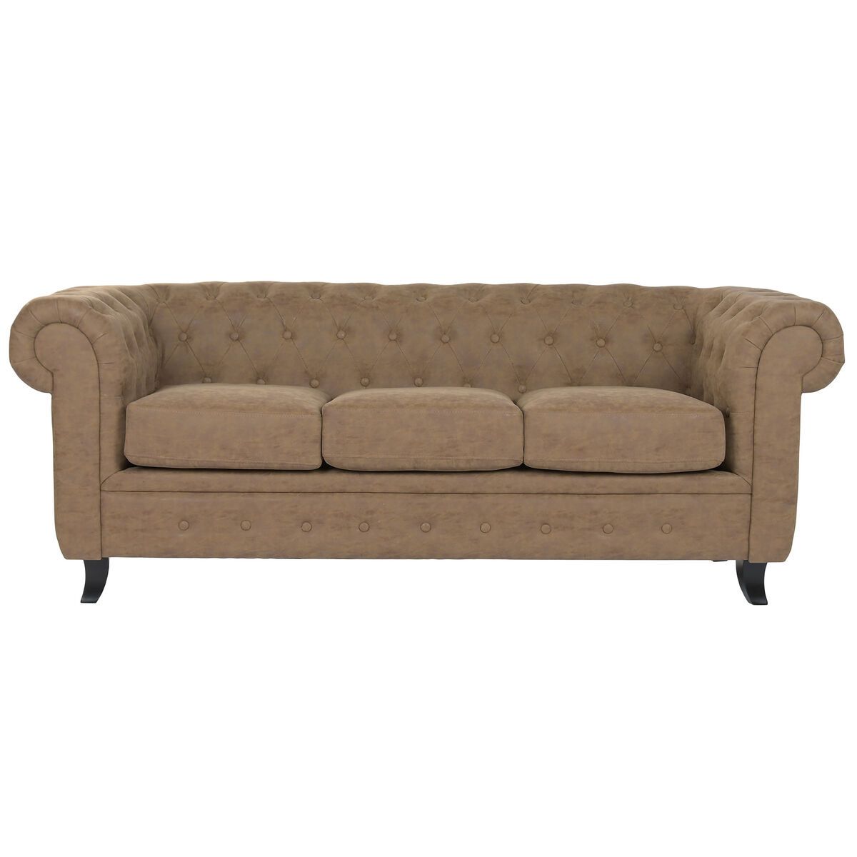 Sofá Home ESPRIT Marrón Vintage 199 X 82 X 76 CM 196 X 81 X 76 CM
