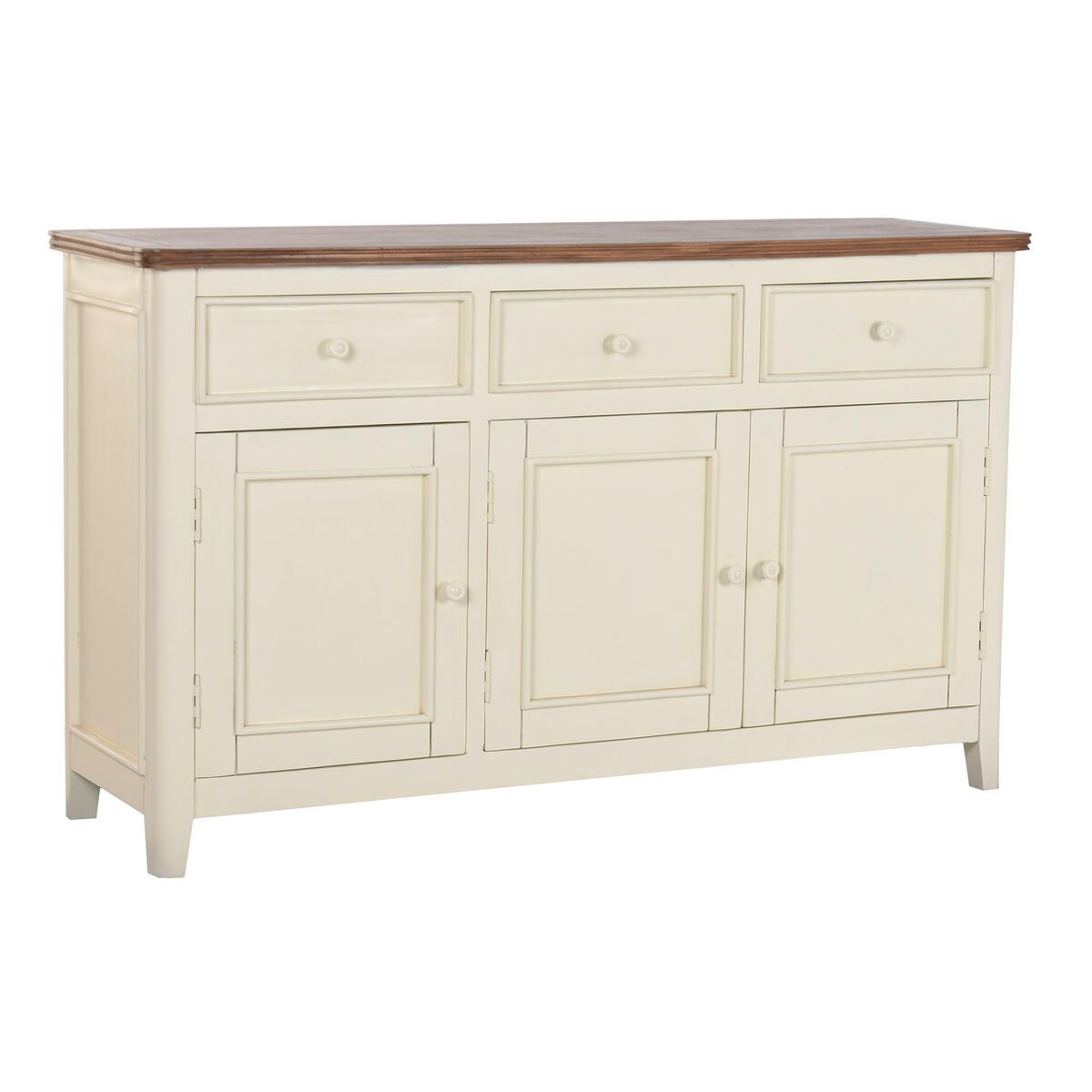Aparador Home ESPRIT Crema Madera de mango Madera MDF 150 x 45 x 90 cm