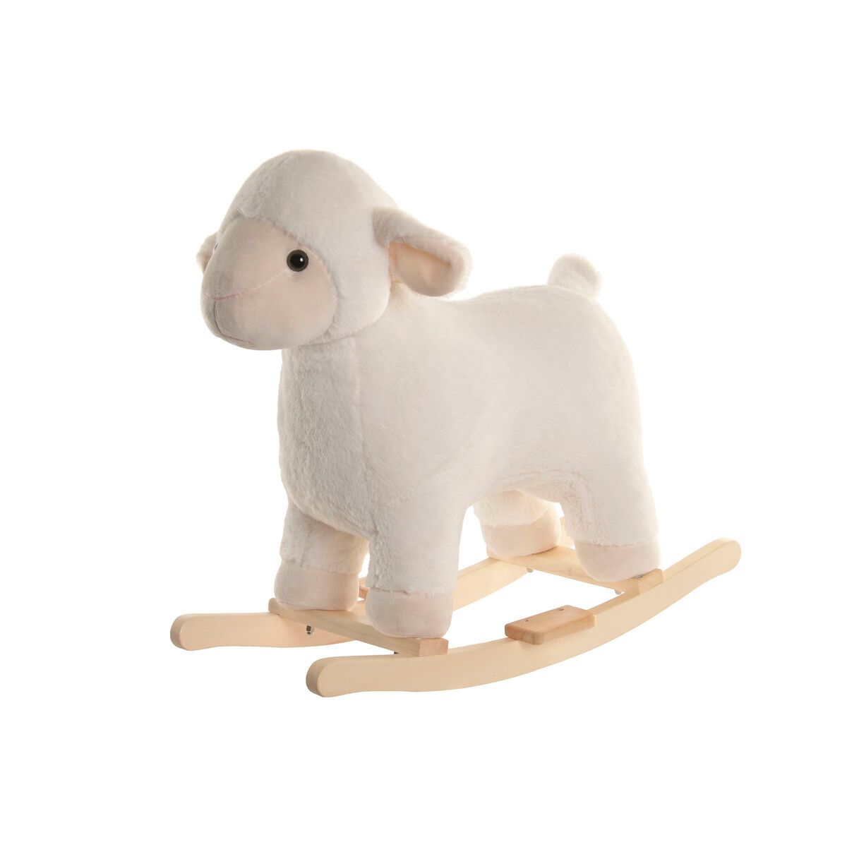 Mecedora Home ESPRIT Blanco Natural Oveja