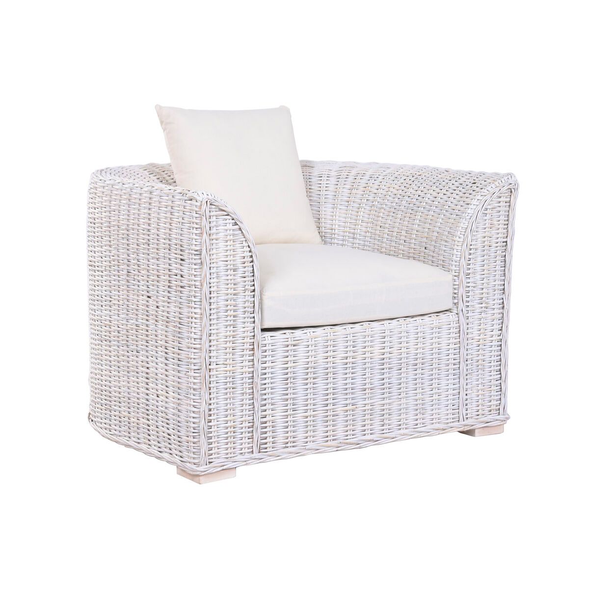 Sillón Home ESPRIT Blanco 100 x 78 x 68 cm