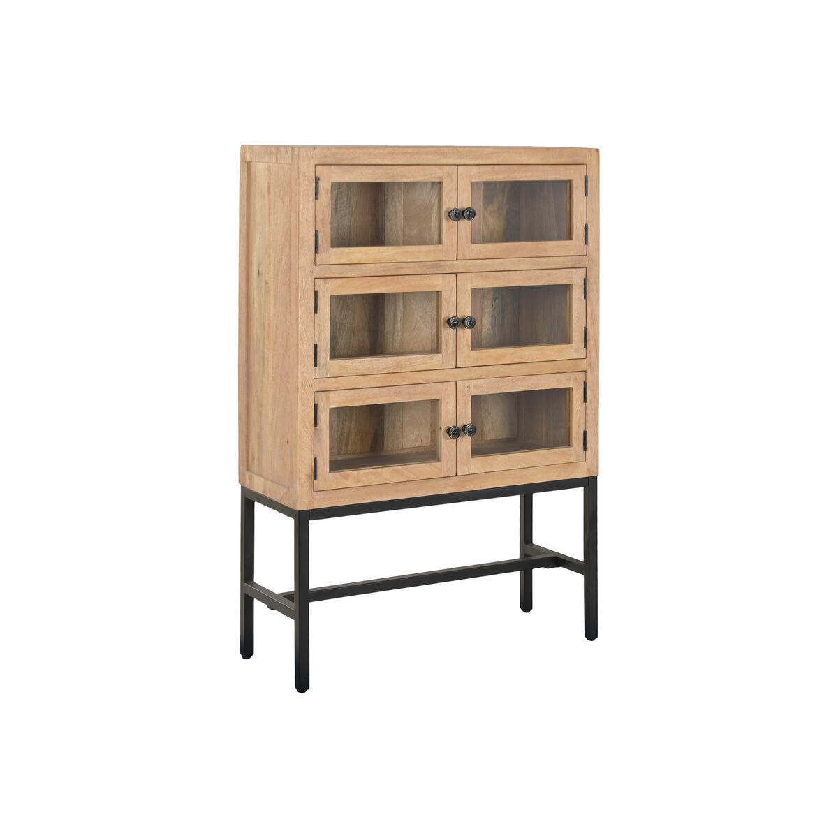 Vitrina Home ESPRIT Metal Madera de mango 80 X 30 X 120 CM