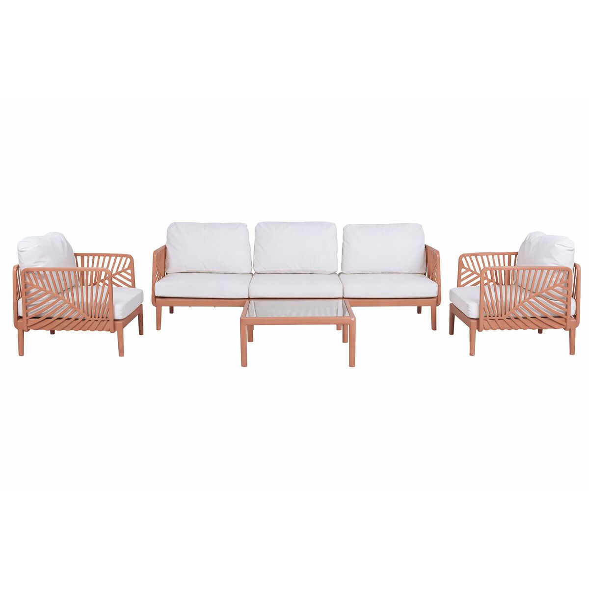 Sofá de Jardín Home ESPRIT Terracota 222 X 74 X 70 CM