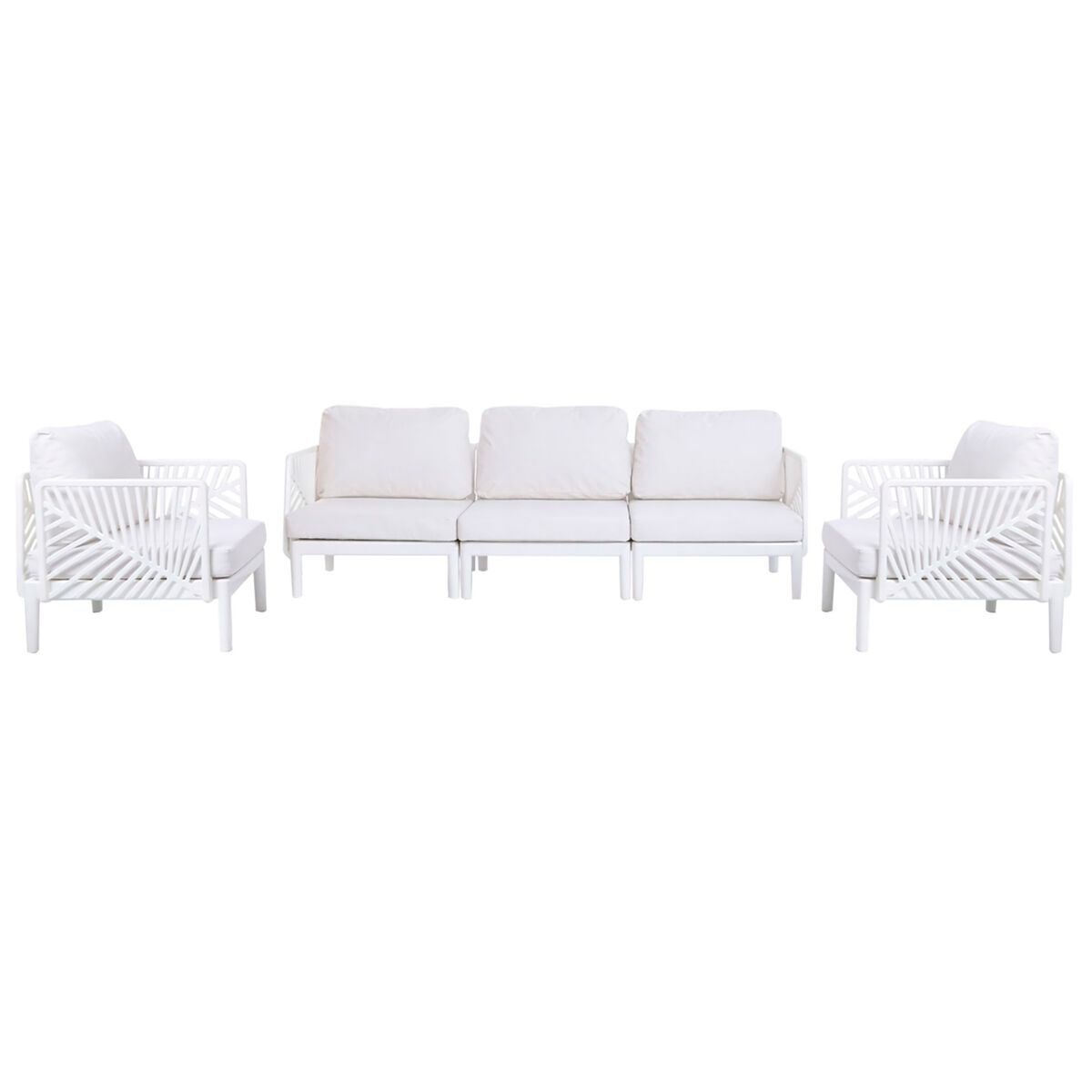 Sofá de Jardín Home ESPRIT Crema 222 X 74 X 70 CM