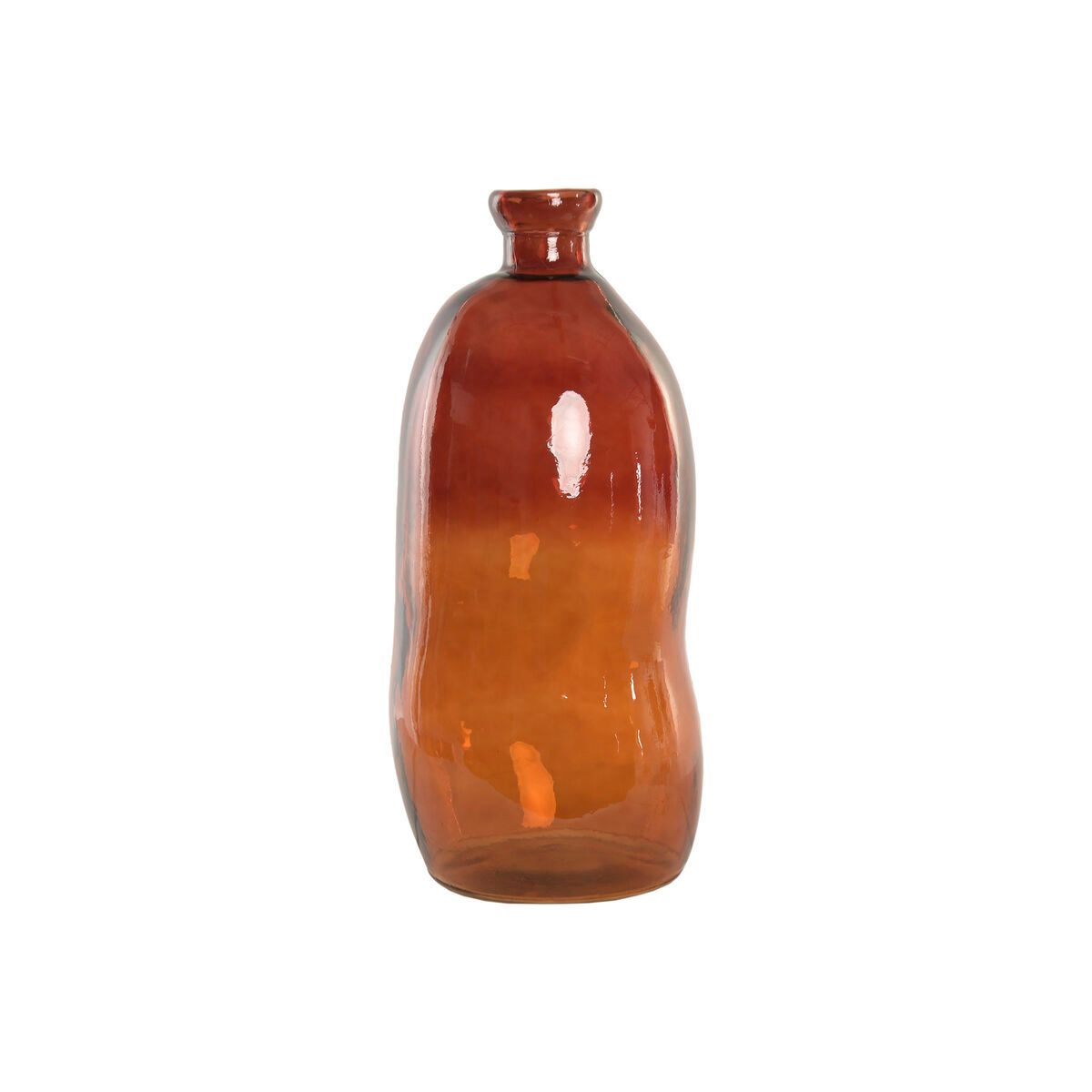 Jarrón Home ESPRIT Ambar Bicolor Cristal reciclado Colonial 33 x 33 x 74 cm