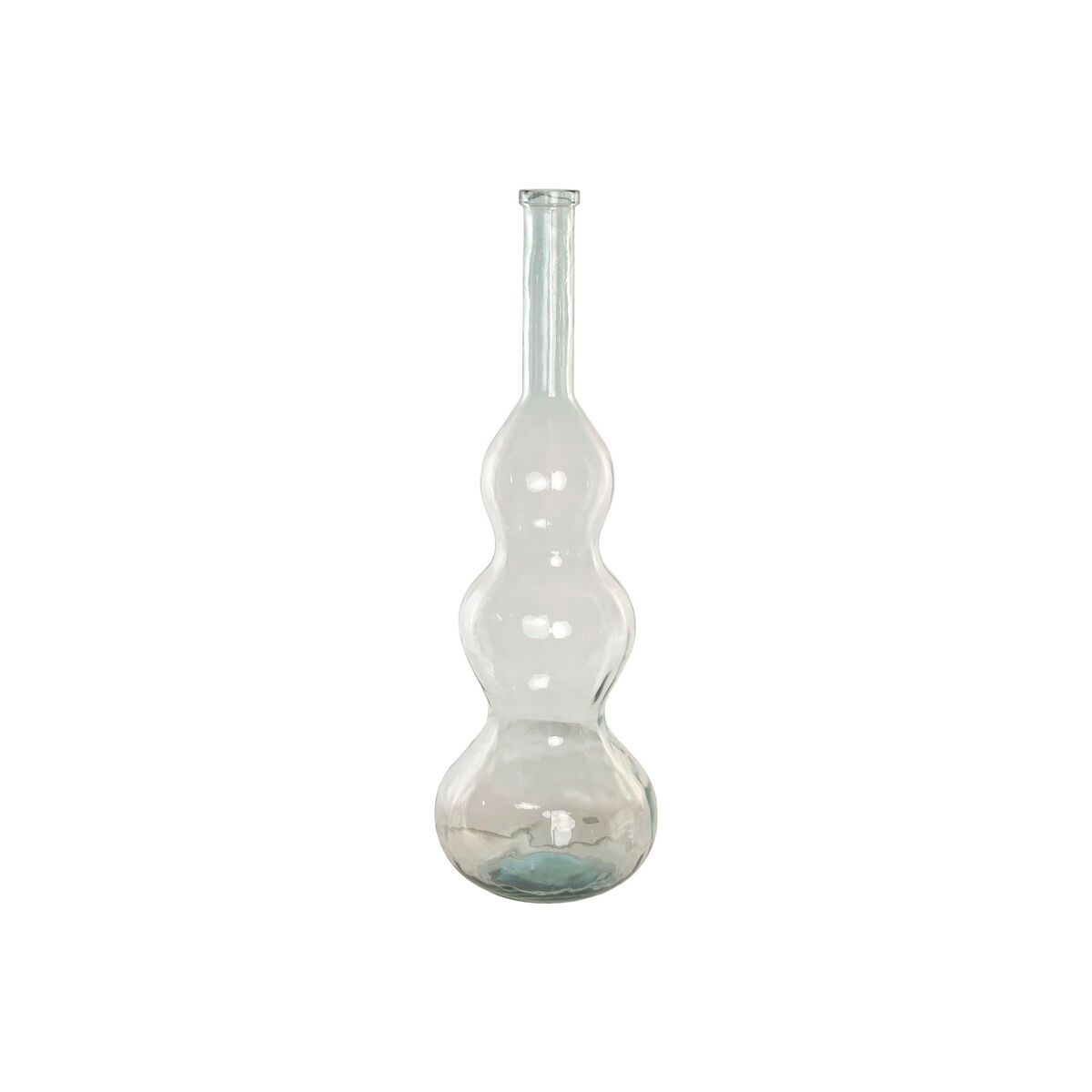 Jarrón Home ESPRIT Transparente Cristal reciclado Urbano 33 x 33 x 100 cm