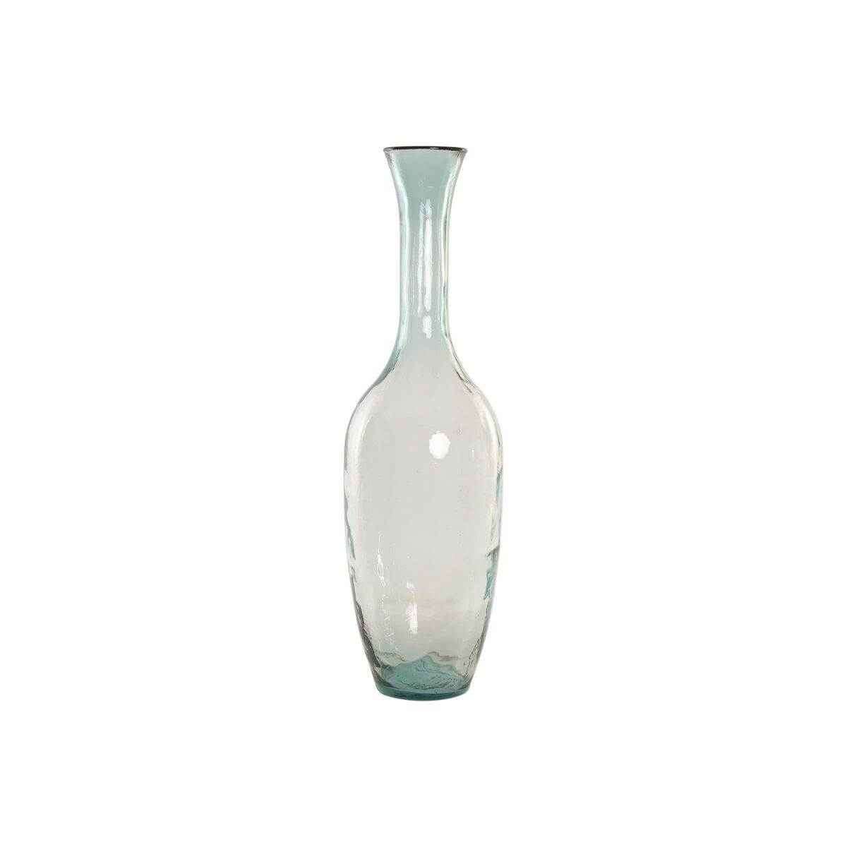 Jarrón Home ESPRIT Transparente Cristal reciclado Estilo artesanal Urbano 30 x 30 x 100 cm