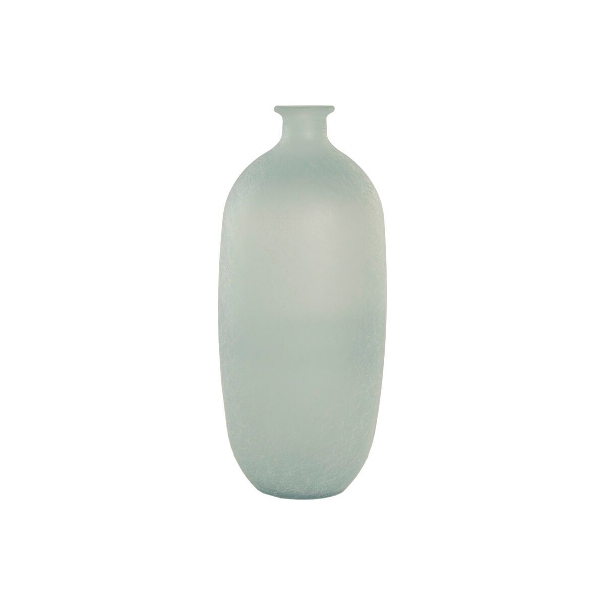 Jarrón Home ESPRIT Azul cielo Cristal reciclado Mediterráneo 19 x 19 x 45 cm