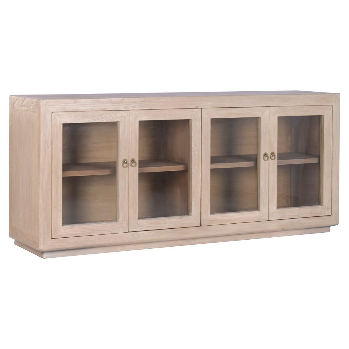 Aparador Home ESPRIT Natural Cristal Madera de olmo 200 X 44 X 85 CM
