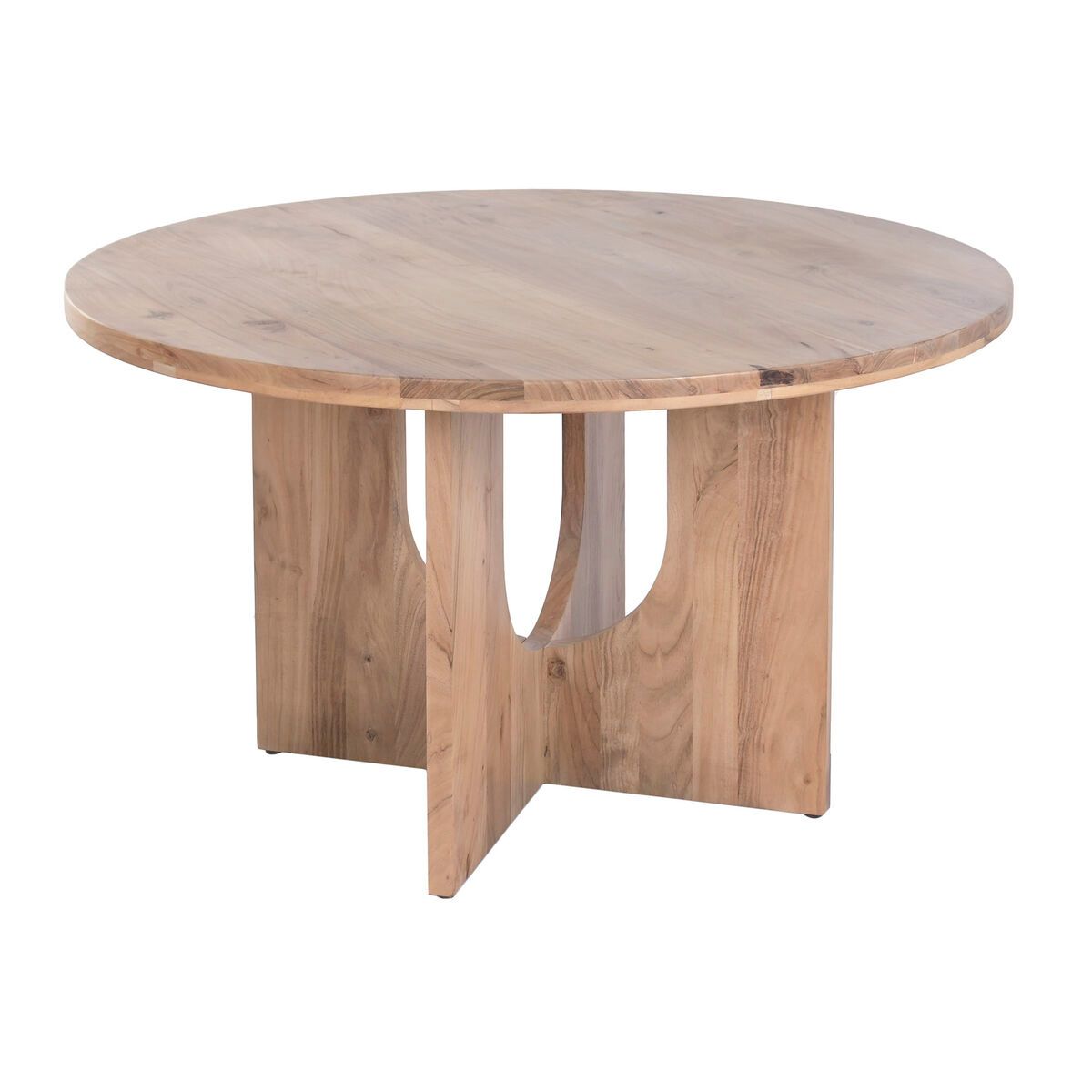 Mesa de Comedor Home ESPRIT Acacia 130 x 130 x 76 cm