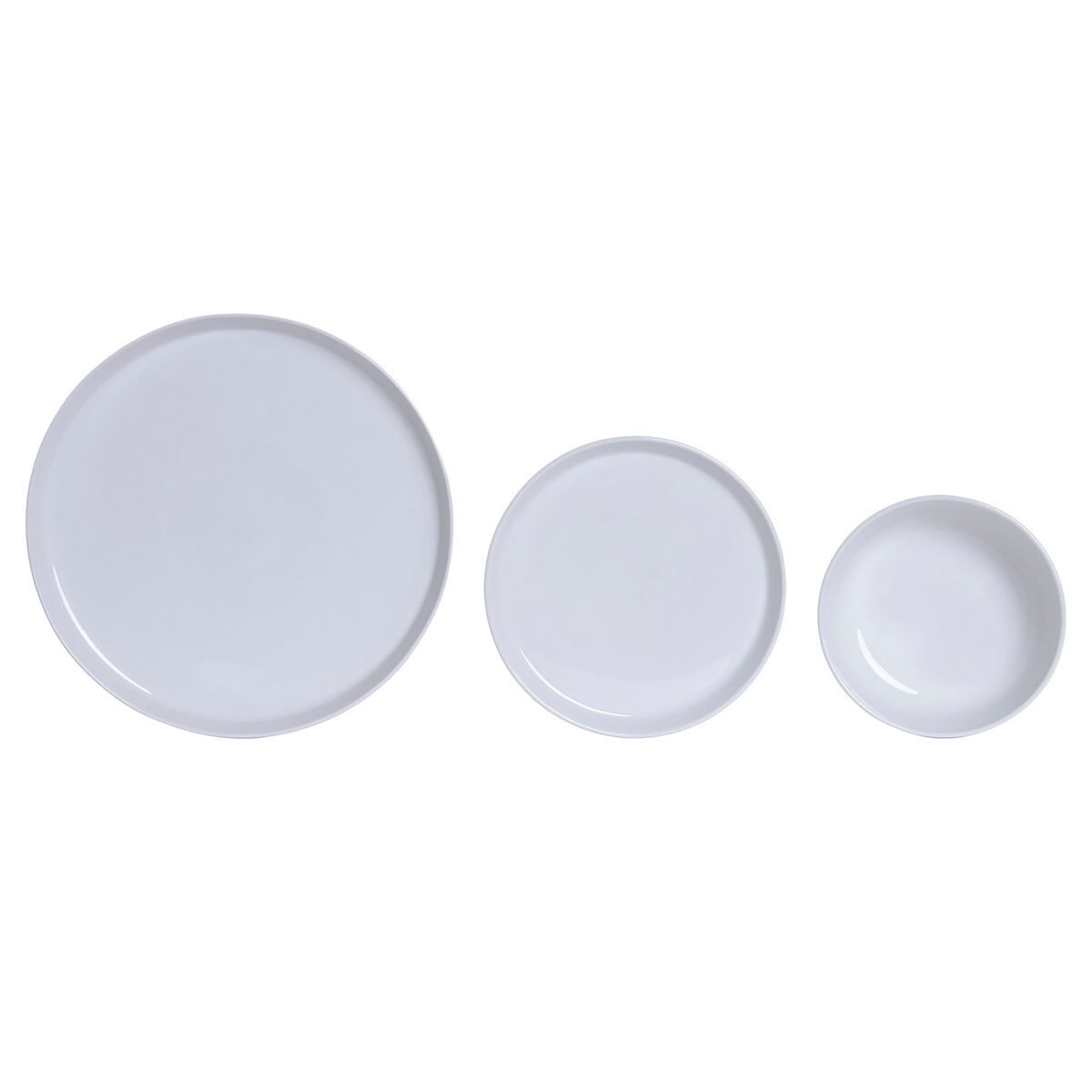 Set de Vajilla Home ESPRIT Blanco Porcelana Moderno 18 Piezas