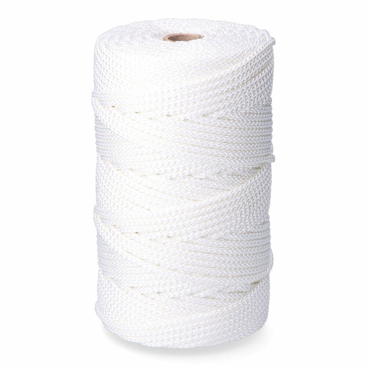 Cordón EDM 87919 Blanco Poliéster 6 mm x 200 m Trenzado
