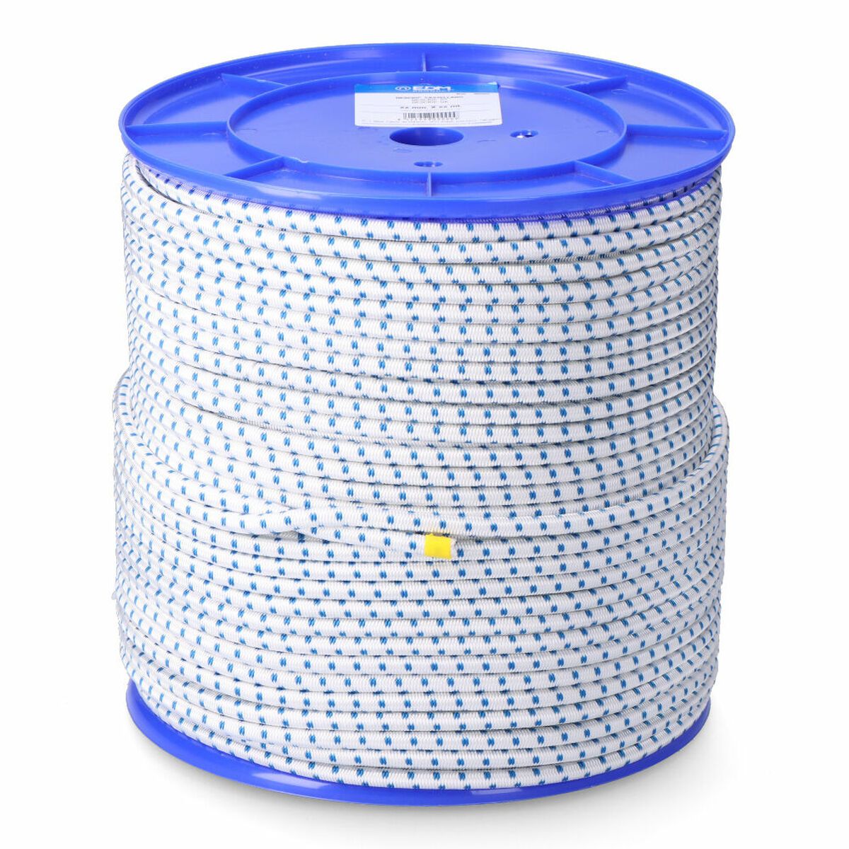 Cuerda EDM 87924 Azul Blanco Poliéster Látex 8 mm x 200 m Elástica