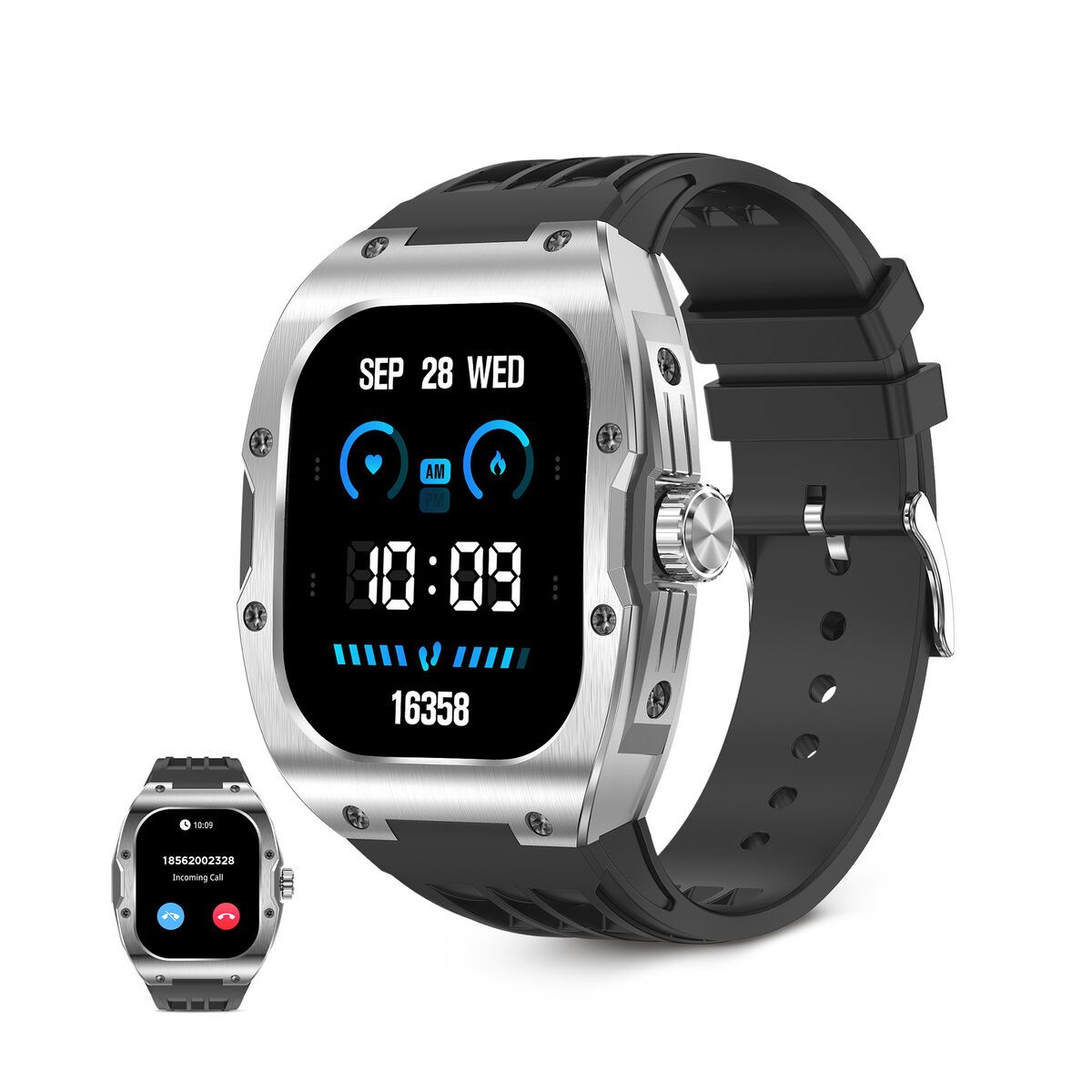 Smartwatch KSIX Hero Negro 1,95" 45 mm