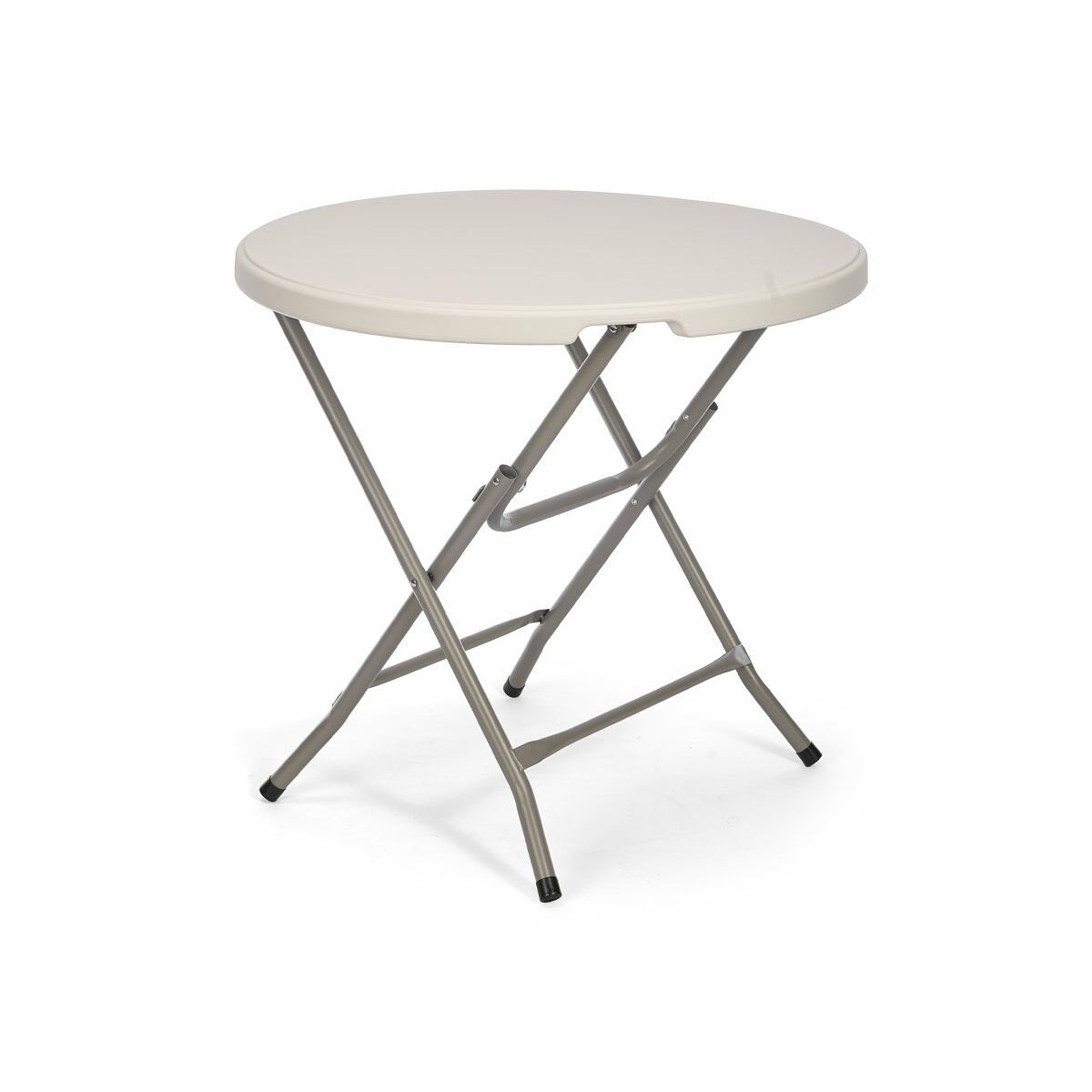 Mesa Plegable Ibergarden Blanco Gris 80 x 80 x 74 cm