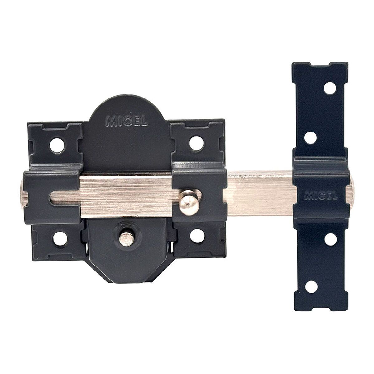 Cerrojo de seguridad Micel crr10 86b/50 Acero Gris 50 mm Sobreponer