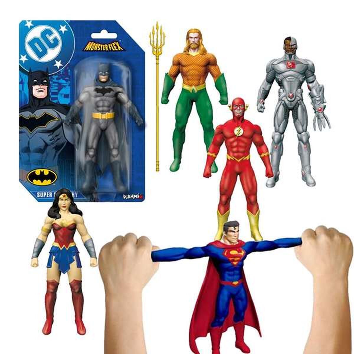 Muñeco de Acción Bizak Monsterflex DC Comics Edicion