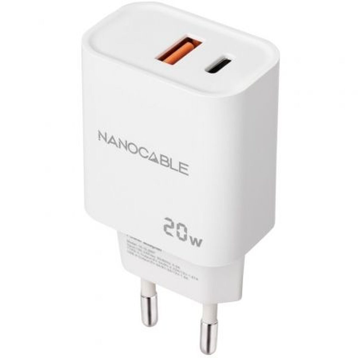 Cargador de Pared NANOCABLE 10.10.2007 Blanco 20 W