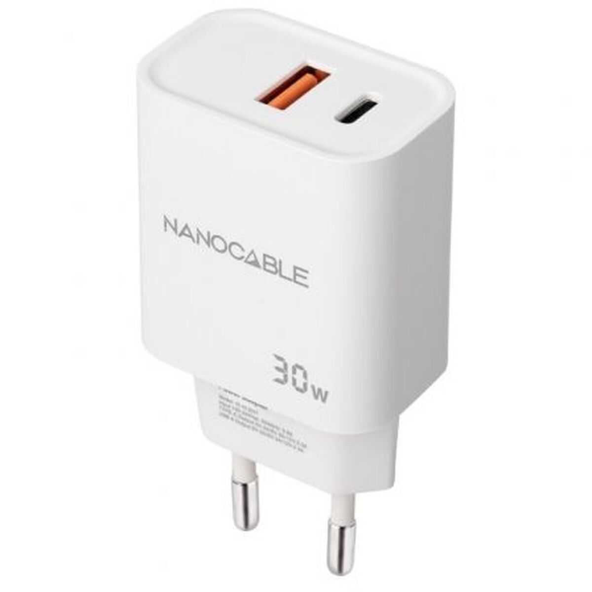 Cargador de Pared NANOCABLE 10.10.2011 Blanco 30 W