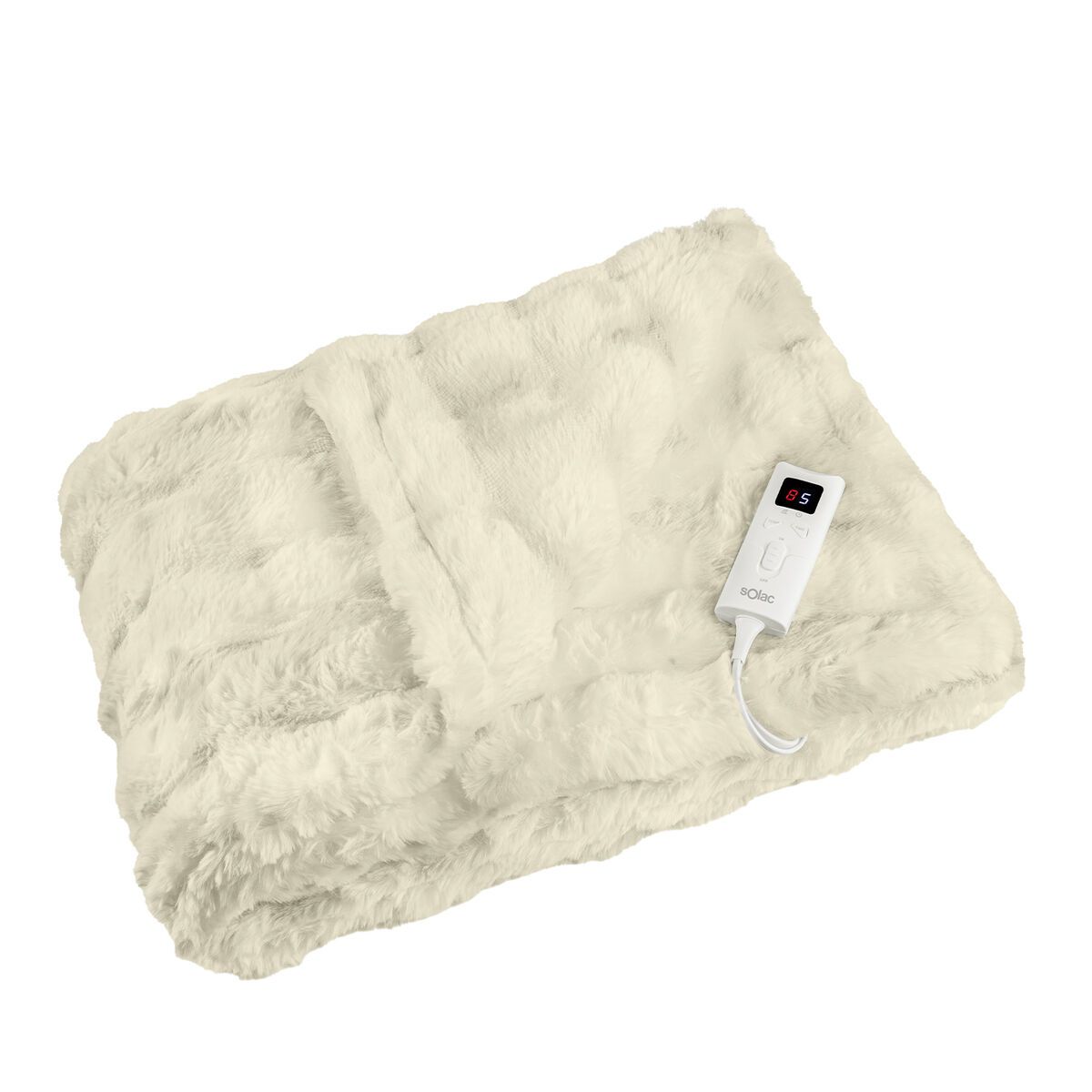 Manta Eléctrica Solac KRAKOVIA 120 x 160 cm Gris 100 % poliéster