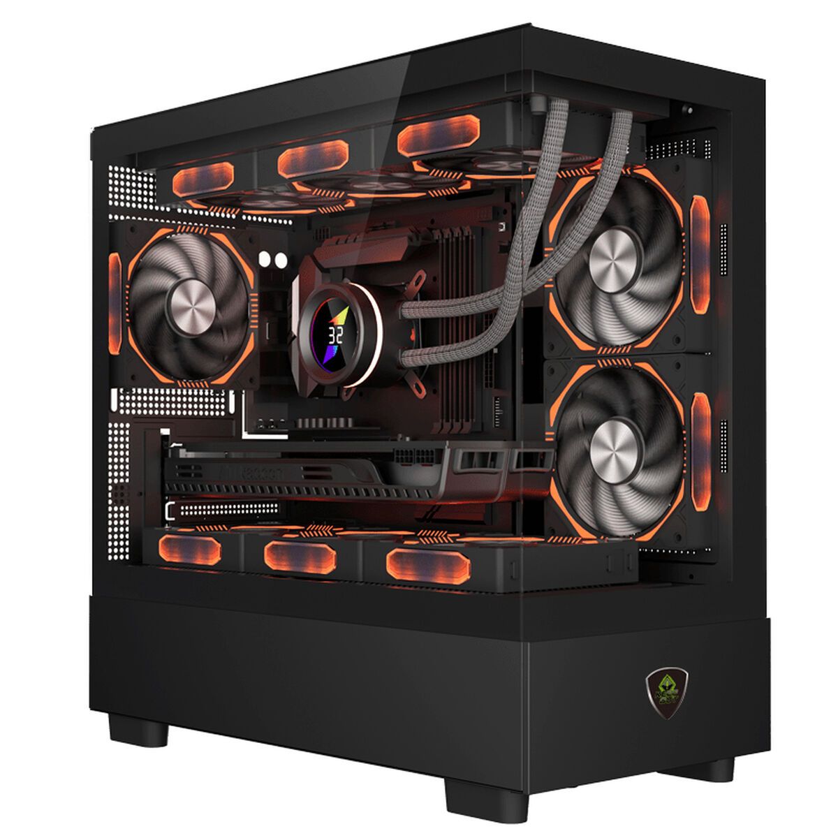 Caja Semitorre ATX KEEP OUT XC-301 GLASS Negro
