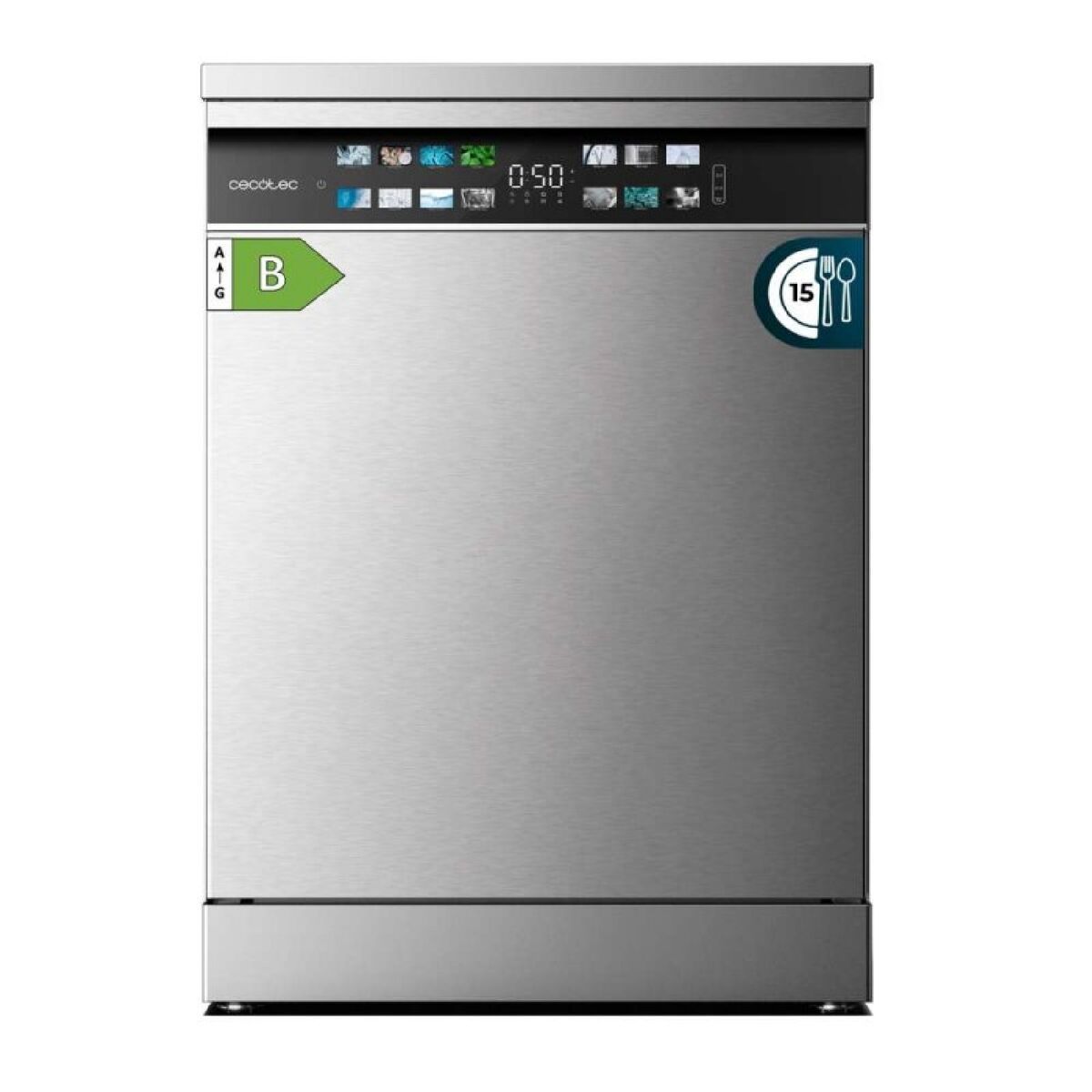 Lavavajillas Cecotec Bolero Aguazero 6700 Inox B 60 cm