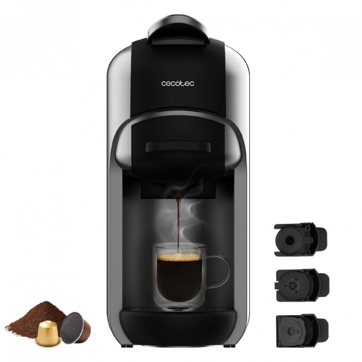 Cafetera de Cápsulas Cecotec FreeStyle Compact 1450 W Negro 19 bar 600 ml