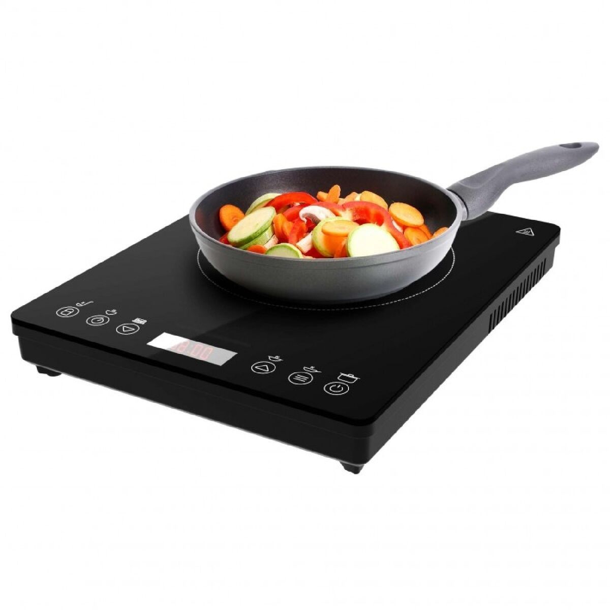 Placa de Inducción Cecotec Full Magma Slim 2000 W Negro