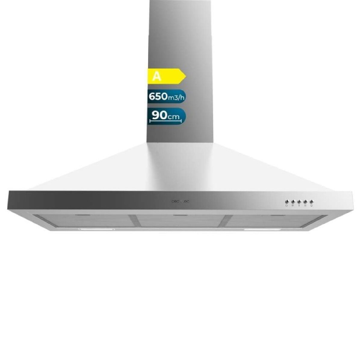 Campana Convencional Cecotec Bolero Flux PM 906500 Inox A