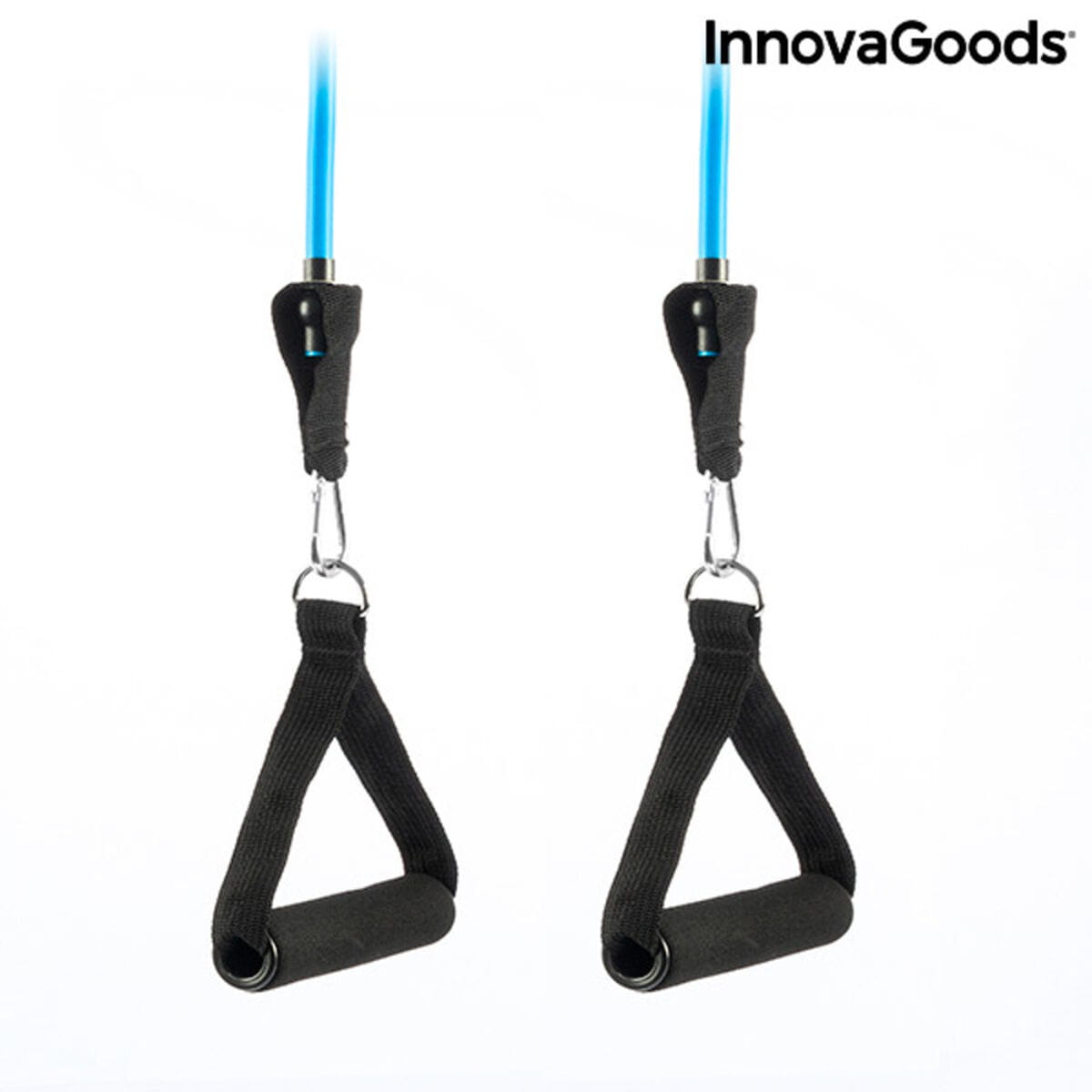 Set de Bandas de Resistencia con Accesorios y Guía de Ejercicios Rebainer InnovaGoods Látex (Reacondicionado A)