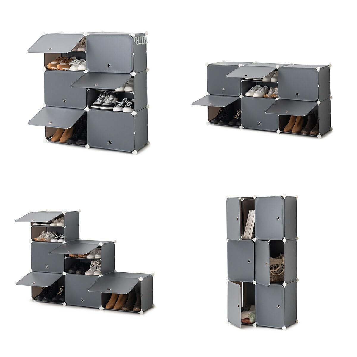 Zapatero Modular Portátil InnovaGoods Gris (Reacondicionado A)