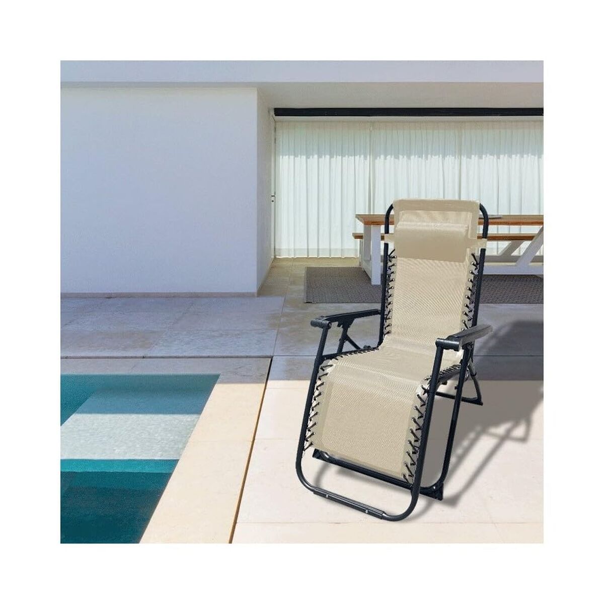Tumbona Marbueno 190 x 27 x 58 cm Beige