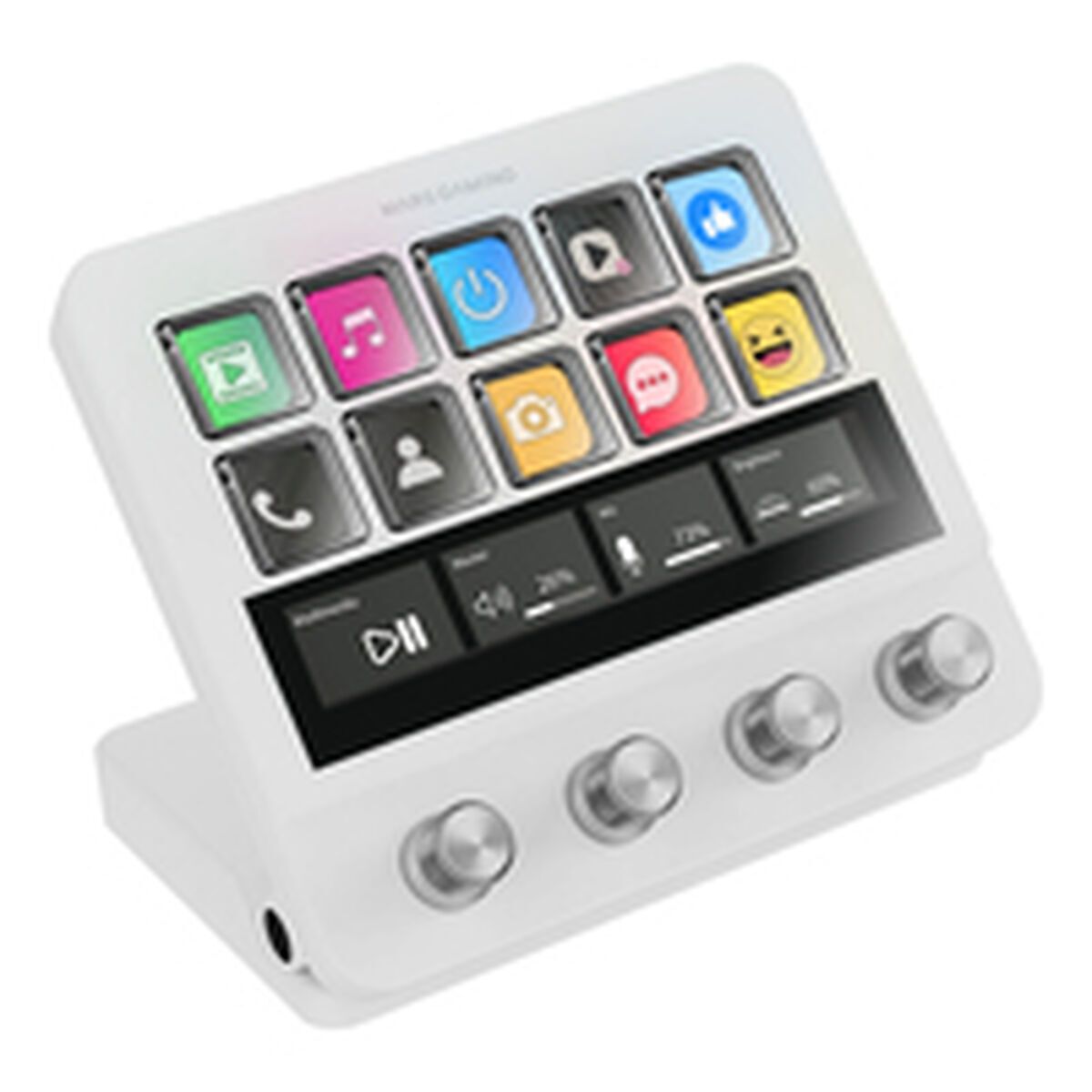Teclado Mars Gaming MSDPROW Blanco